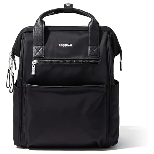 Best small travel backpack for women Baggallini Soho Travel Laptop Backpack