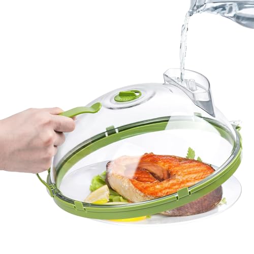 Microwave Cover | Splatter Lid with Handle | Heat Resistant Thermal Cover | Use in Kitchen Countertop Microwave Home Cooking Steam Oven Restaurant