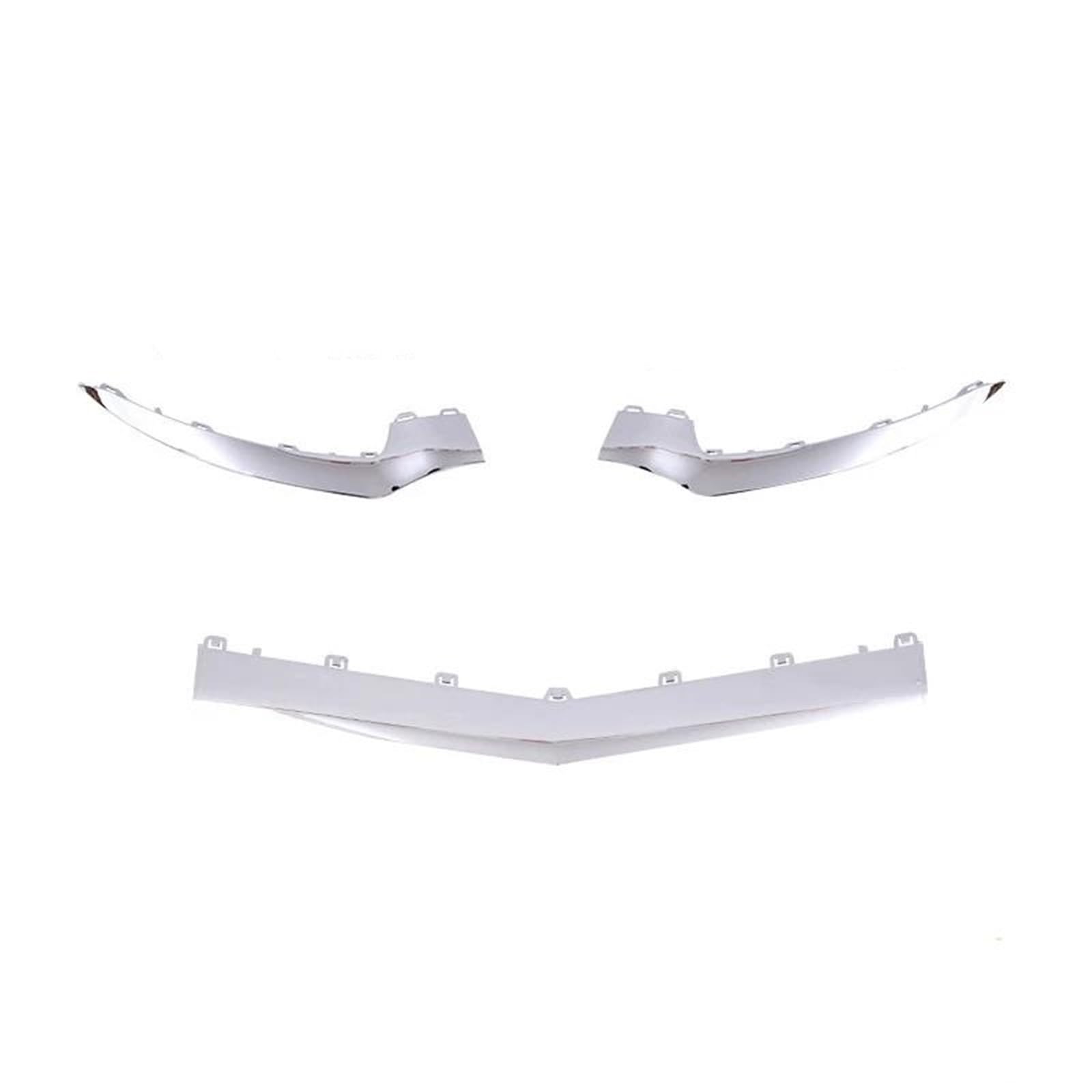 Becquets Avant pour Mercedes Classe E Klass W207 C207 Coupé Becquet De Pare-Chocs Avant Diffuseur De Lèvre Chromée A2078850874 A2078850974 A2078850774 Becquet Lèvre Avant(Argent,Pair)