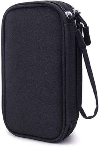 eYistar Diabetic Supplies Travel Case Organizer for Test Strips, Lancets, Needles, Lancing Device, Glucose Meter, Alcohol Wipes, Insulin Pens, Syringes, Diabetes Testing Kit Storage Bag (Black)