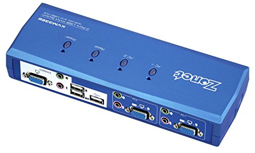 Commutateur KVM ZONET KVM3322 Résolution 1920x1440 pour Résoudre le Manque d'Espace