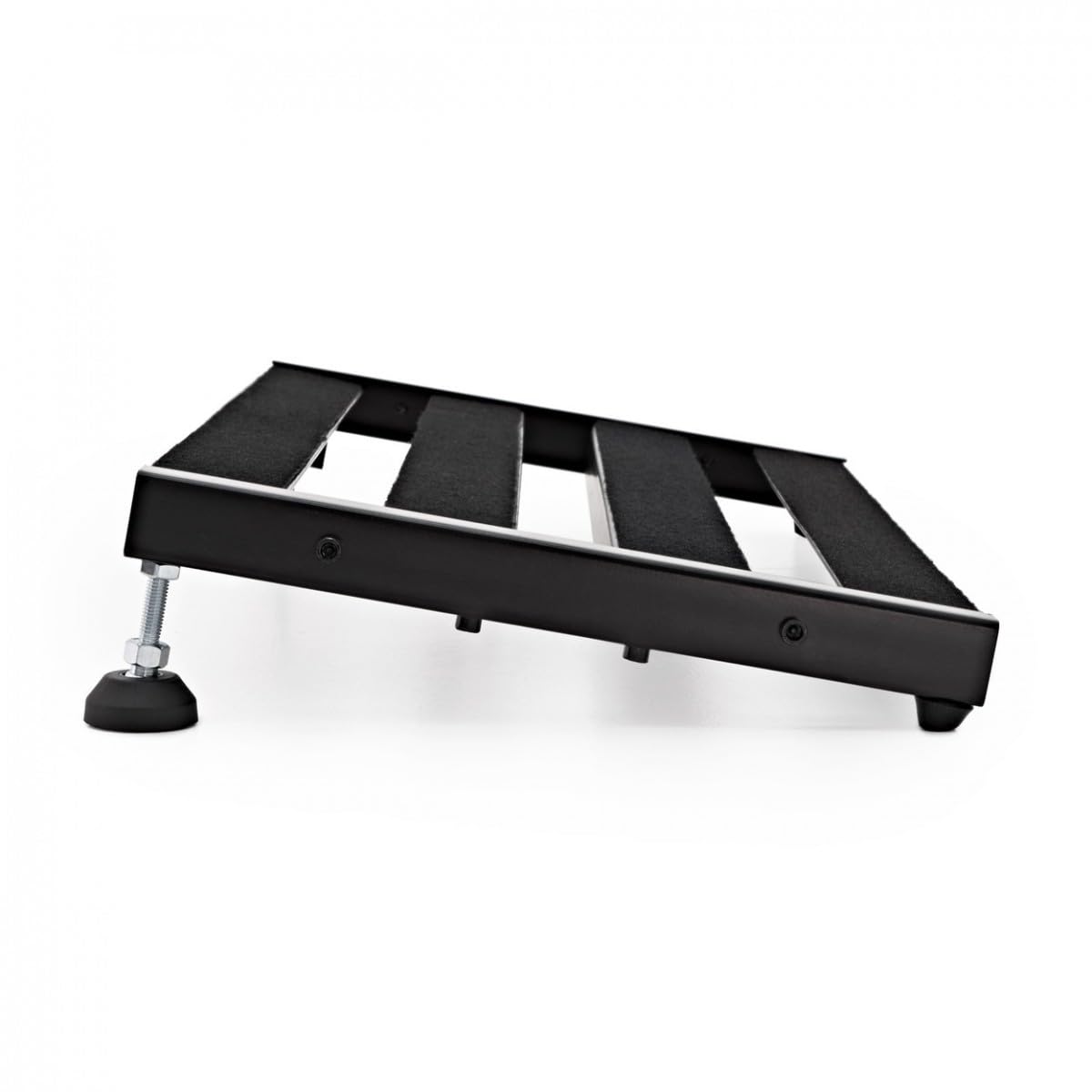 Gear4music Tabla Pedales Efectos Guitarra 61,5x31cm con Bolsa | 61,5x31cm con Diseño de 4 Rieles, Construcción de Acero Robusta y Duradera, Patas de Goma Antideslizantes, Bolsa