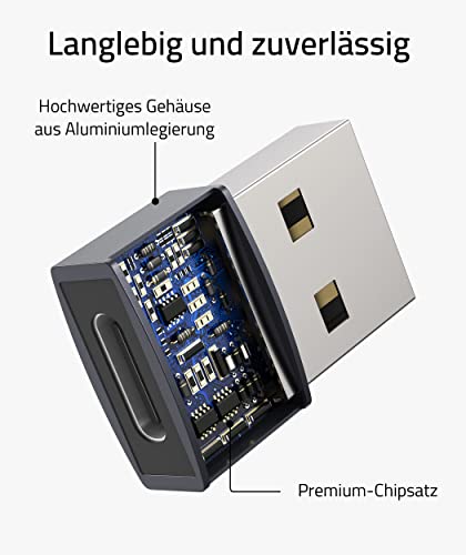 Syntech Adapter USB C auf USB (3er-Pack) [Aluminiumgehäuse,hohe Stabilität] Kompatibel mit AirPods, iPad mini/Air 7, iPhone 17/17Air/17e/16/15 Pro Max, Apple Watch Series 9/8/7 usw