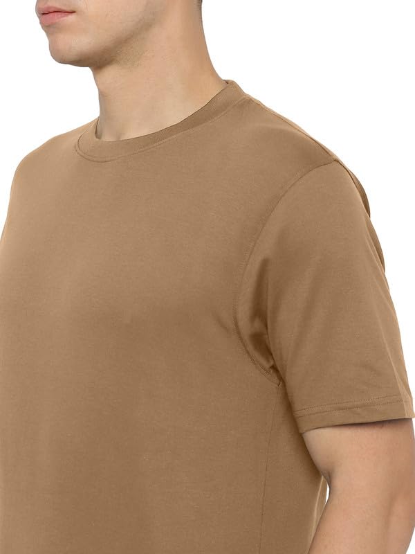 Image of AMERICAN CREW 100% Supima Cotton Round Neck T-Shirt for Men