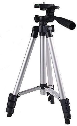 Super Lightweight Portable Travel Camera Camcorder Tripod Stand Support with Portable Bag, Extendible up to 102 cm(40 ") - Silver