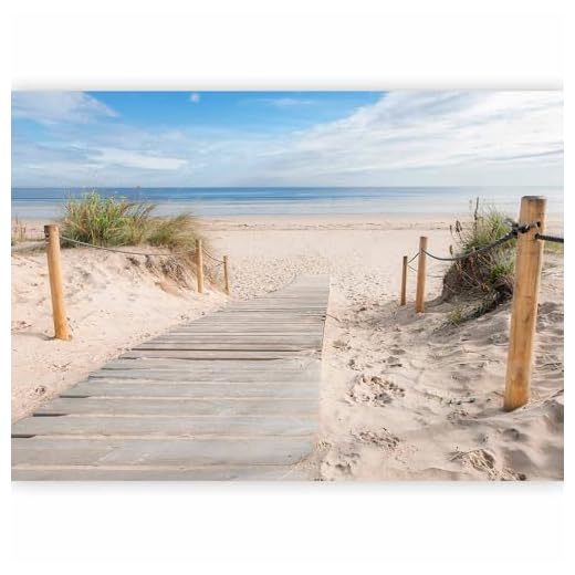 Fotomurales Playa 300x210 cm XXL Papel pintado tejido no tejido Decoración de Pared decorativos Murales moderna de Diseno Fotográfico - paisaje c-B-0005-a-b