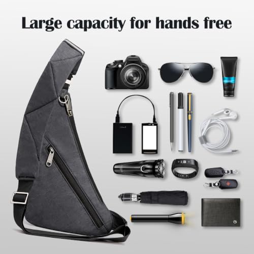 Image of Anti-Theft Sling Bag, Fashion Multiple Pockets Crossbody Bag for Travel