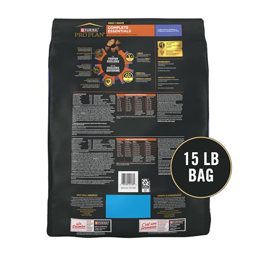Image of Purina Pro Plan Complete Essentials Shredded Blend Lamb and Rice High Protein Dog Food with Probiotics for Dogs - 15 lb. Bag