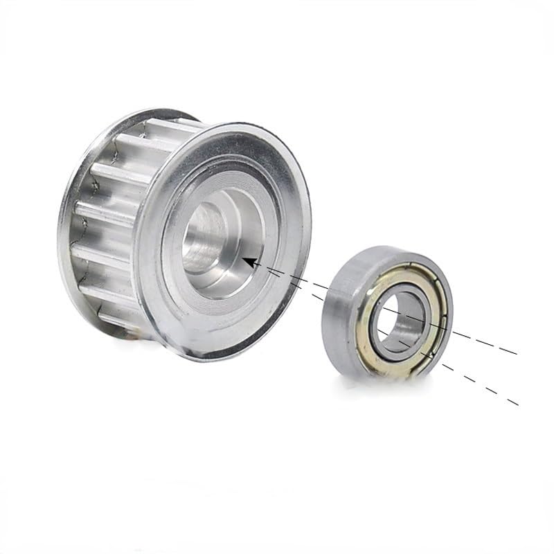 1 pieza AF tipo 8M 32 dientes rueda síncrona ranura ancho 30mm guía ajustable rueda interior agujero 10/15/17/20/25/30mm(20mm Bore with Teeth)