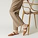 Rekayla Mules for Women Flats Comfortable Closed Pointed Toe Women Adjustable Mules Shoes Brown Size 8.5