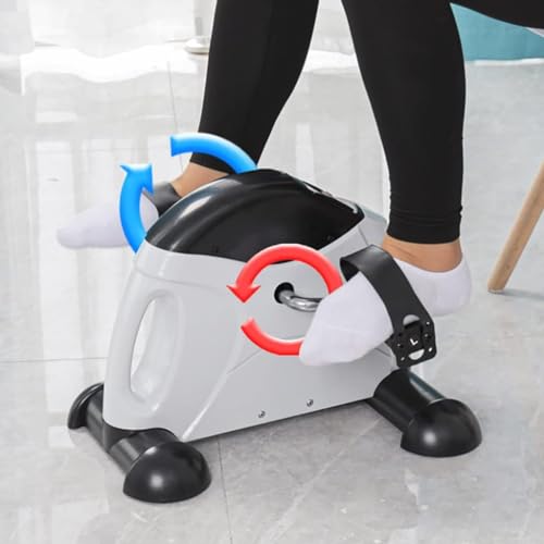 Home Pedal Exerciser Under met LCD-schermen, compacte hometrainer onder bureaufiets Pedaaltrainer, arm- en beenrevalidatiemachine - Afbeelding 7