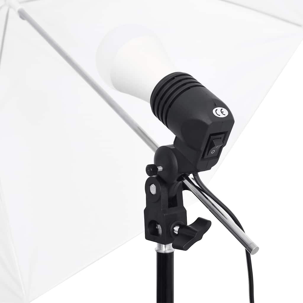 Set da studio fotografico con illuminazione, sistema di sfondo, luce da studio, softbox, luce LED dimmerabile, luce continua, lampada fotografica per fotografia di prodotti e ritratti, studio