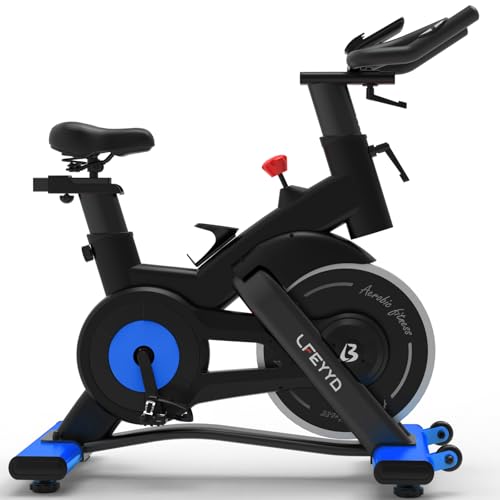 Indoor Cycling Bike with HR Monitor & Adjustable Seat
