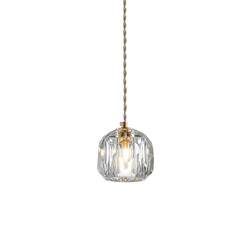 Iluminación colgante de latón y cristal con diseño elegante y duradero