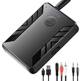 ☞ Accesorios multifuncionales: el adaptador Bluetooth viene con 1 cable de audio de 3,5 mm, 1 cable de carga USB, 1 convertidor AUX de 3,5 mm, un manual de usuario (inglés)