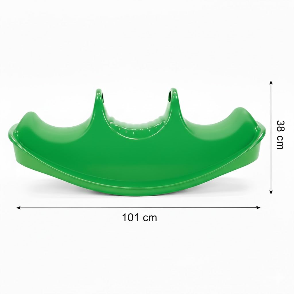 Dantoy 3 Persons Rocker and Seesaw, Durable Plastic, Made in Denmark – Green