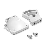 Brushless Conversion Motor Holder Motor Mount Bracket Seat for Traxxas Revo 2.5/3.3 E-Revo RC Car Upgrade Parts(Silver)