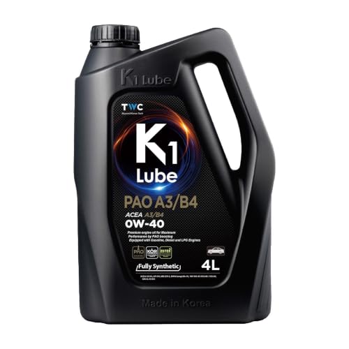 K1 Lube �G���W���I�C�� PAO A3/B4 0W-40 �S������ PAO VHVI������� ACEA A3/B4 API SN 1L �K�\������ �f�B�[�[���� LPG�� DPF�EGPF�񑕒��� ���B�� ��p��