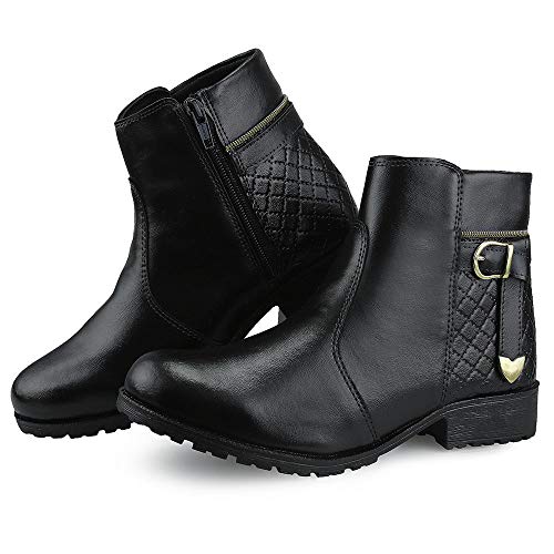 Kit 2 Pares de Botas Femininas Cano Baixo e Cano Alto com Fivela