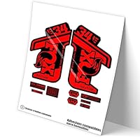 VP459 Aufkleber-Set Für Fox 34 Gabel – Dunkelgraue Vinyl-Sticker Für MTB & E-Bike (2021-2022)