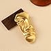 Golden Figure Face Mask Brooch - Vintage Minimalist Metal Brooches Women Men, Gold,Golden