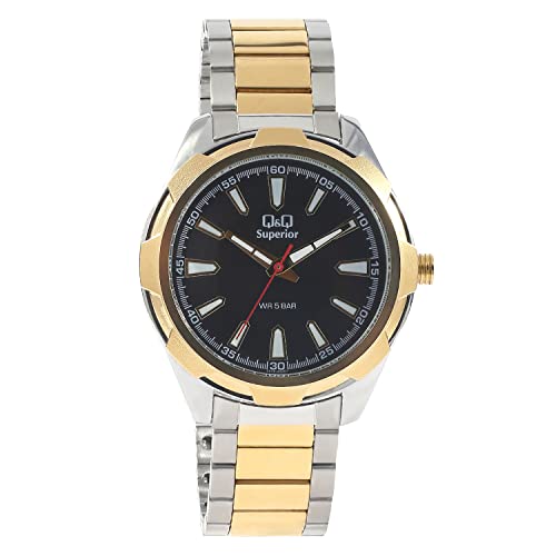 Q&Q Superior Collection Analog Black Dial Men’s Watch-S408-402NY