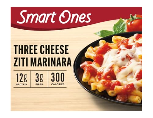 Smart Ones Three Cheese Ziti Pasta Marinara with Mozzarella, Monterey Jack & Parmesan Cheeses Frozen Meal, 9 oz Box