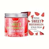 Watermelon Scrub cream - Exfoliating & Cleansing Scrub, Moisturizing & Gentle Formula for Soft Smooth Skin, Body Scrub for All Skin Types (Watermelon)