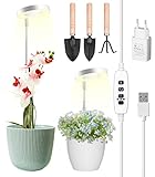 【Effizientes Led-Pflanzenlampe mit Vollem Spektrum】 Unser LED-pflanzenlampe ist mit vollem Spektrum ausgestattet. Die drei Farben Gelb, Rosa und Lila können nach Belieben eingestellt werden.Die Pflanzenwachstumslampe bietet eine satte Vollspektrumleistung und nährendes Licht, das das Pflanzenwachstum effektiv fördern kann. Growlights sind ideal für Zimmerpflanzen.