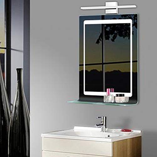 Image of Vanity Light 9W 15.9nches LED 4000K Natural White Acrylic Chrome Rectangle Tube for Bathroom Vanity Light Bedroom