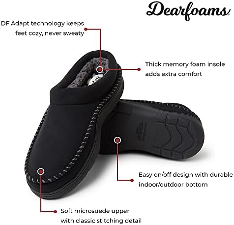 mens dearfoam slippers amazon