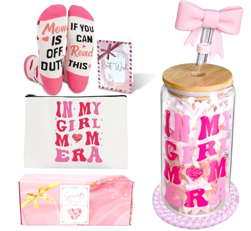 ANOTION Girl Mom ensemble tasses à café iced verre tumbler