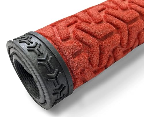 Image of Premium Waterproof Doormat for Home Entrance, All-Season, Heavy-Duty, Natural Rubber, Fade-Resistant & Easy to Clean (60X40 cm Red)