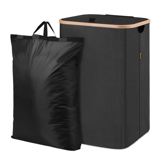 Image of BALEINE 70L Laundry Hamper with Lid, Large Laundry Basket Bin