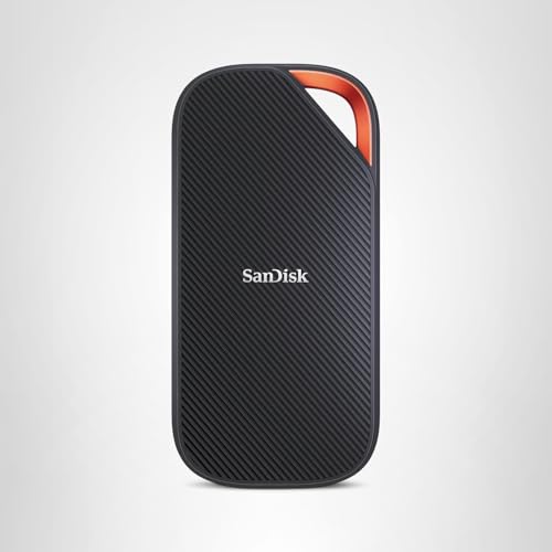 4TB SanDisk Extreme PRO Portable SSD with USB4, Up to 3800 MB/s Read and 3700MB/s Write, USB-C, USB 3.2, Backwards Compatible, IP65 Water and Dust Resistance - SDSSDE82-4T00-G25