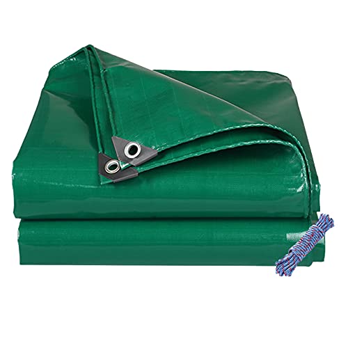 Bâche plastique robuste imperméable verte avec œillets 5x6m pour bâche camping - 2