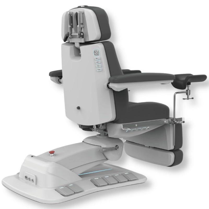 PLUS SANTE – Fauteuil d’Examen gynécologique GYNO 185×65×80 cm | Réglable en Hauteur, Dossier inclinable, sellerie Haute densité, Structure Acier Robuste - Noir