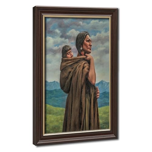 Poster de Sacagawea cadre à suspendre décoration murale salon toile 20x30