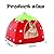 Guinea Pig House, 1 Pack (24 X 24cm) Small Animal Winter House Warm Nest, Non Slip Strawberry Hedgehog House With Removable Pad, Animals Warm Sleeping House (Red)