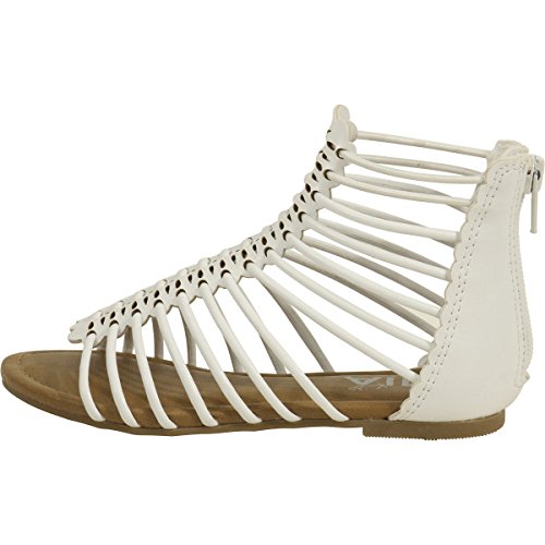 MIA Kids Little/Big Girl's Darla Tan Multi Caged Gladiator Sandals Shoes2