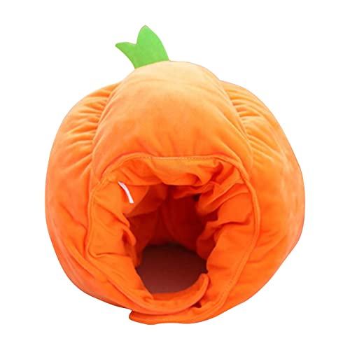 Chapeau citrouille orange doux qui tient chaud pour déguisement d'Halloween