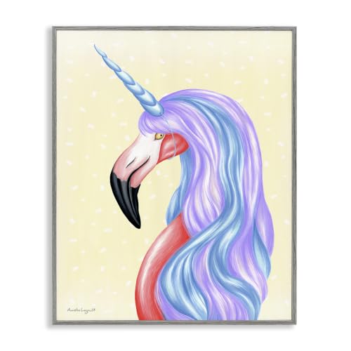 Radiant Flamingo Fantasy Bird, 24 x 30 Inch Framed Giclée Print