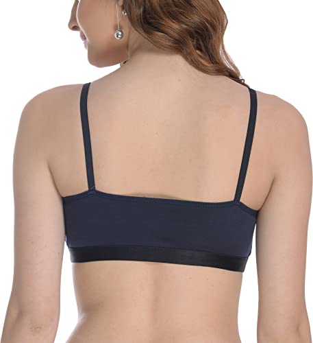 Image of FIMS - Fashion is my style Women Cotton Sports Bra for Gym, Yoga, Running Bra for Girls, Racer Back, Full Coverage, Multicolor, Cup B, See Main Image to Check How Many Bra You Will Get