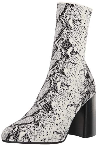 Steve Madden Women s Trent Ankle Boot, White Snake, 8.5 M US