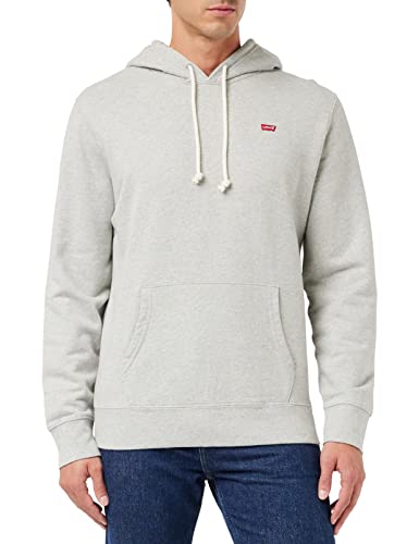 Levi's Hoodie Hooded Sweatshirt, Eco Gray Heather, M Uomo