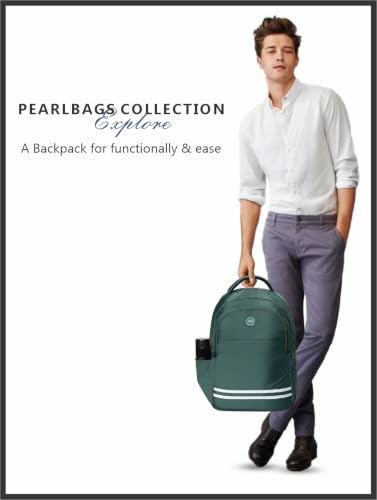 Image of PB Pearlbags FLAUNT 25L Solid Casual Backpack,3 Compartment,Premium Fabric,Water Resistant Anti Theft,School & College Bag for Boys and Girls,Office & Travel Bag for Men and Women,48X31X17 Cms
