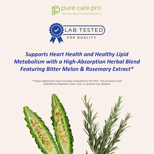 Pure Care Pro Tryglicare All-Natural Triglyceride Lowering Supplements for Maintaining Healthy Triglycerides Levels as a Daily Supplement, Vegan & Gluten Free* (60 Capsules)