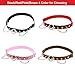 alisikee 2PCs Red Studded Rivet O-ring Leg Garter, Adjustable Punk Thigh Garters Belt with Chains for Women Parties