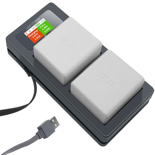 Image of Hanatora LCD Battery Charger for Arlo Pro 3/4/5S 2K, Ultra/Ultra 2 Camera, Check Battery Level, Digital Dual Charging Station Accessories