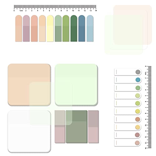 Notes adhésives transparentes pastel BAYTORY bloc de 700 feuilles imperméables 7,6x7,6 cm